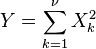 Y = sum_{k=1}^{nu} X_k^2