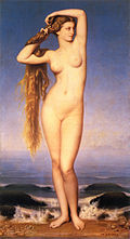 La pintura representa a una mujer
