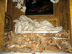 Escultura: Éxtasis de la beata Ludovica Albertoni (1671-1674), de Gian Lorenzo Bernini.