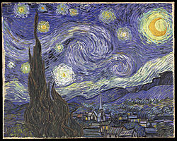 Pintura: La noche estrellada (1889), de Vincent van Gogh.