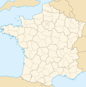 Ubicación de Lyon en Francia