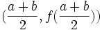 (frac{a+b}{2}, f(frac{a+b}{2}))